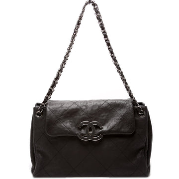 Hamptons CC Accordion Flap Tote Calfskin 15M