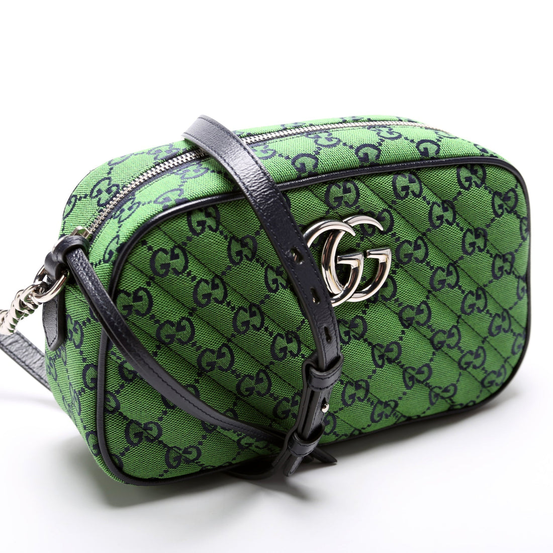 447632 Marmont Small Multicolor Canvas Camera Bag