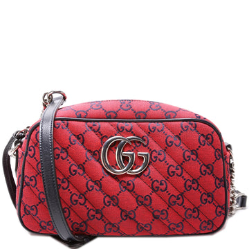 447632 Marmont Small Multicolor Canvas Camera Bag