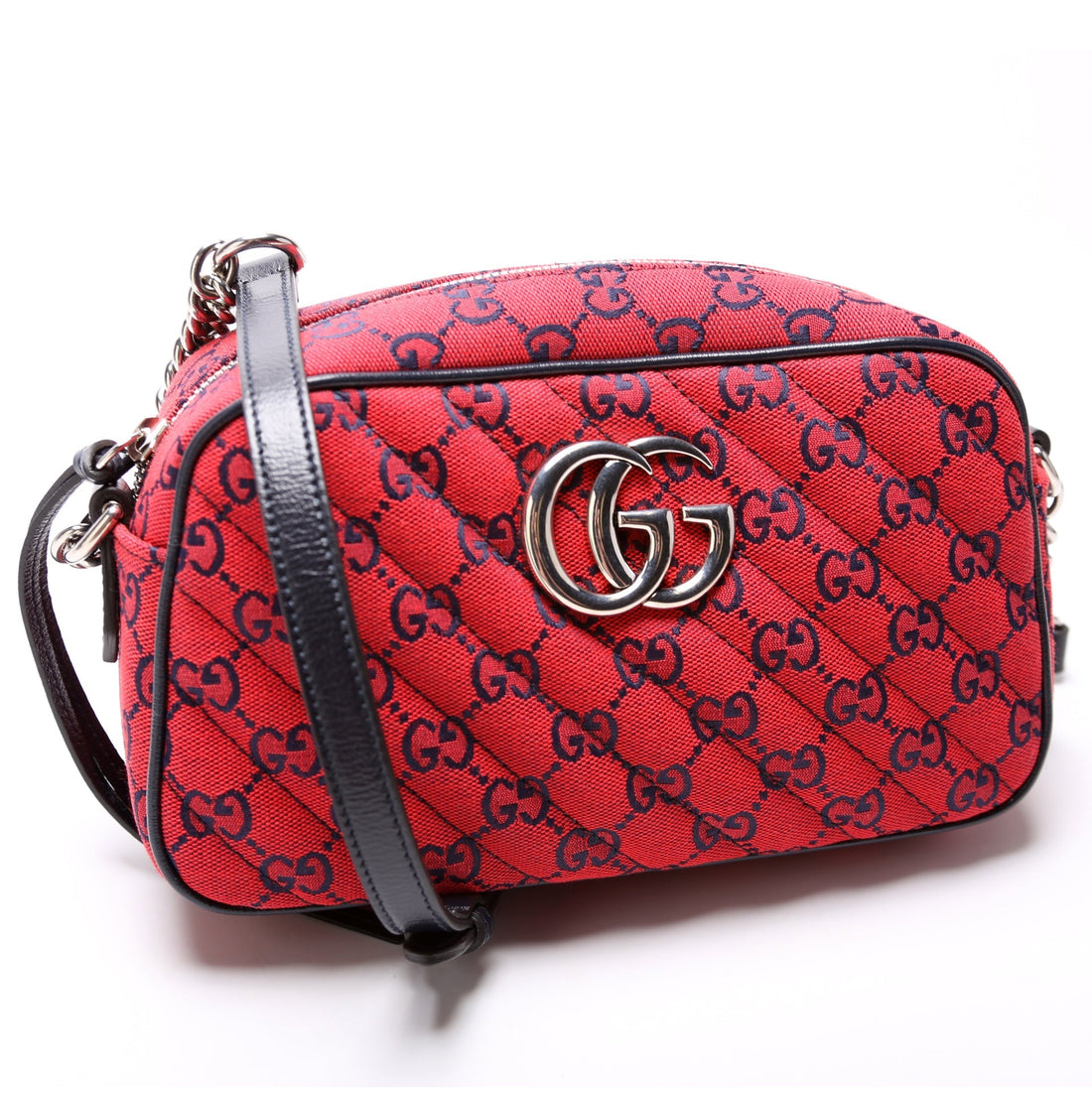 447632 Marmont Small Multicolor Canvas Camera Bag