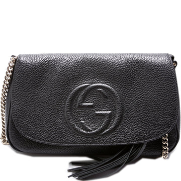 536224 Soho Chain Tassel Flap