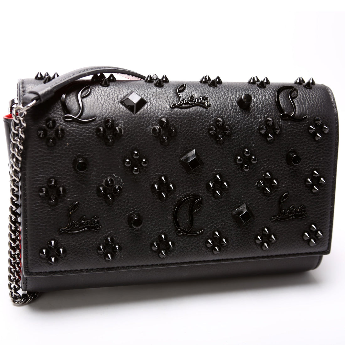 Paloma Loubinthesky Chain Clutch Leather