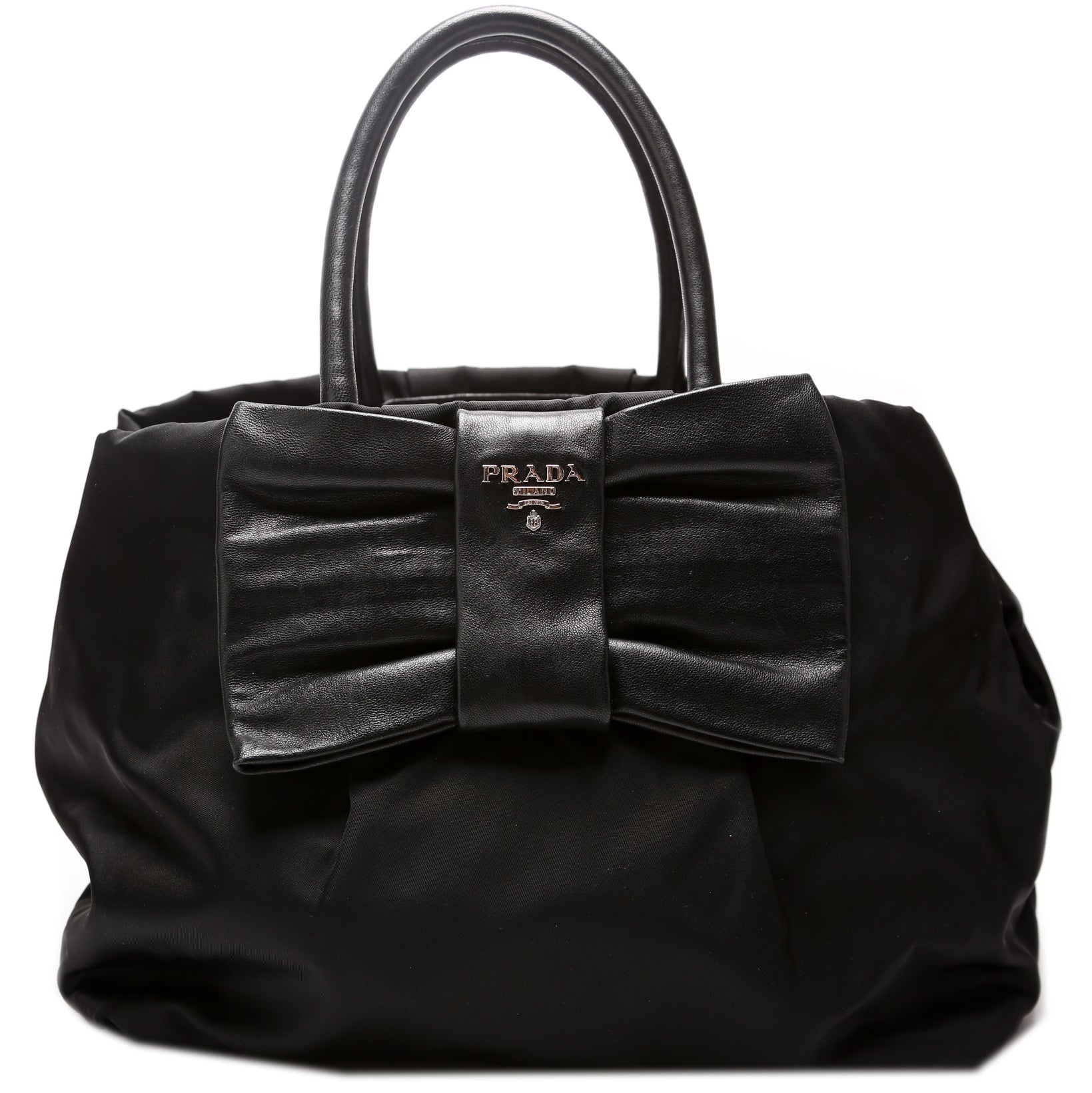 Fiocco Bow Nylon Satchel