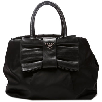 Fiocco Bow Nylon Satchel