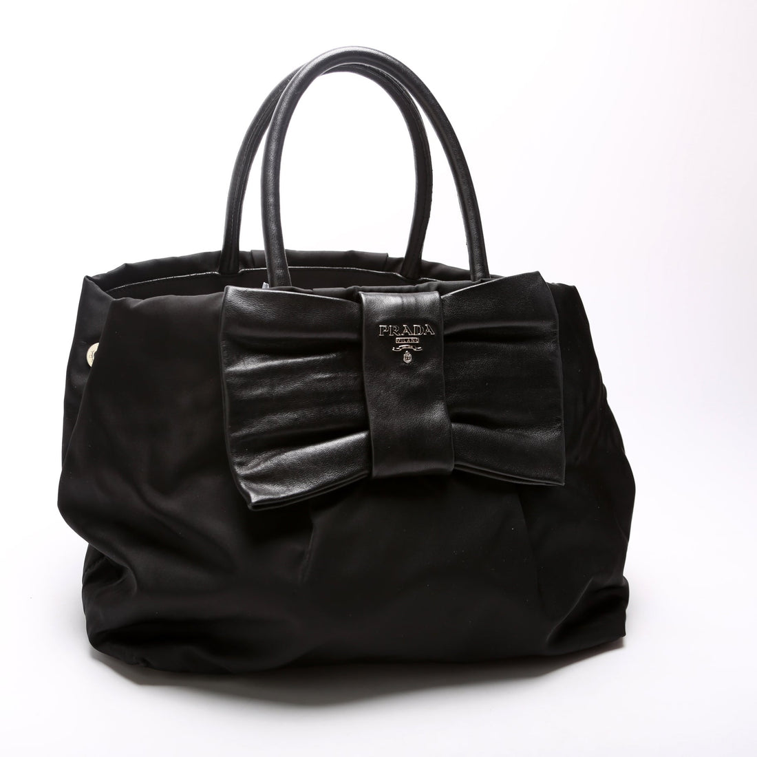 Fiocco Bow Nylon Satchel