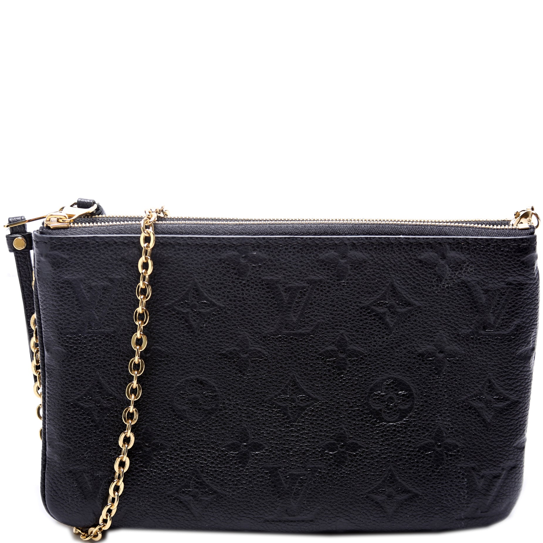 Double Zip Pochette Empreinte