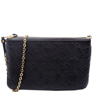 Double Zip Pochette Empreinte