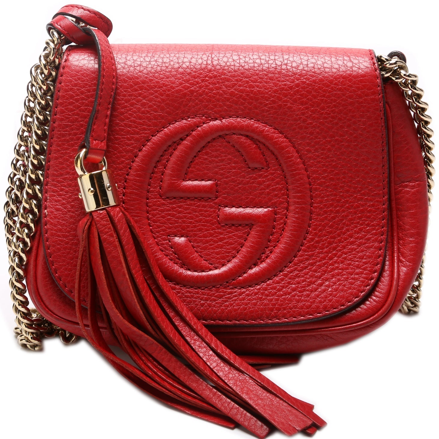 323190 Soho Chain Tassel Flap Small