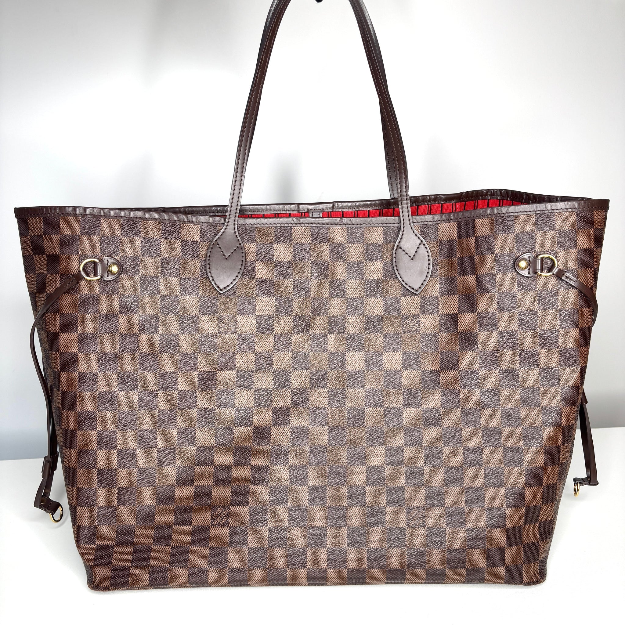 Louis Vuitton Neverfull GM Damier Ebene Tote Shoulder Bag