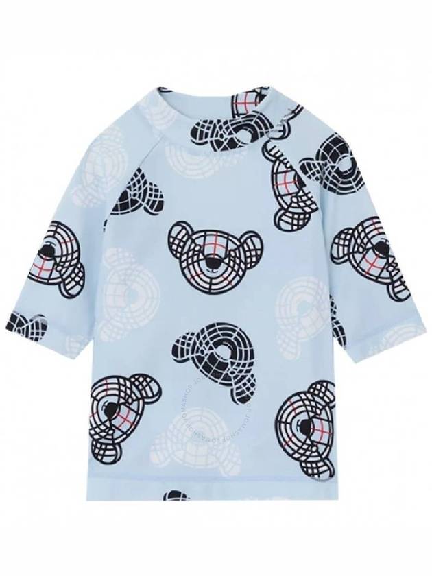 Burberry Burberry Boys Pale Blue Thomas Teddy Bear Print Sun Protection Vest Size 8Y