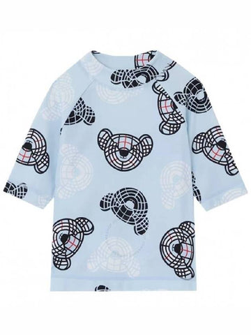 Burberry Burberry Boys Pale Blue Thomas Teddy Bear Print Sun Protection Vest Size 8Y