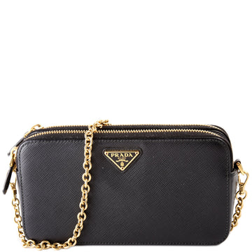 1DH010 Saffiano Double Zip WOC