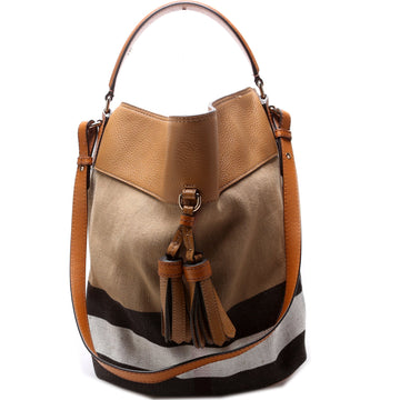 Canvas Mega Check Ashby Hobo Medium