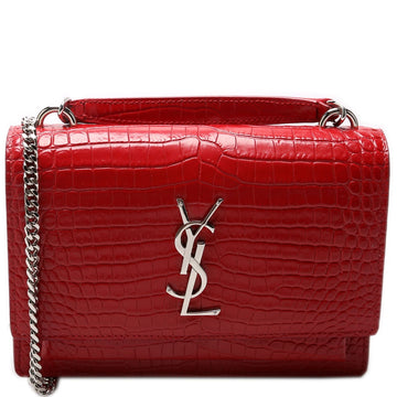 Sunset Chain Wallet Crocodile