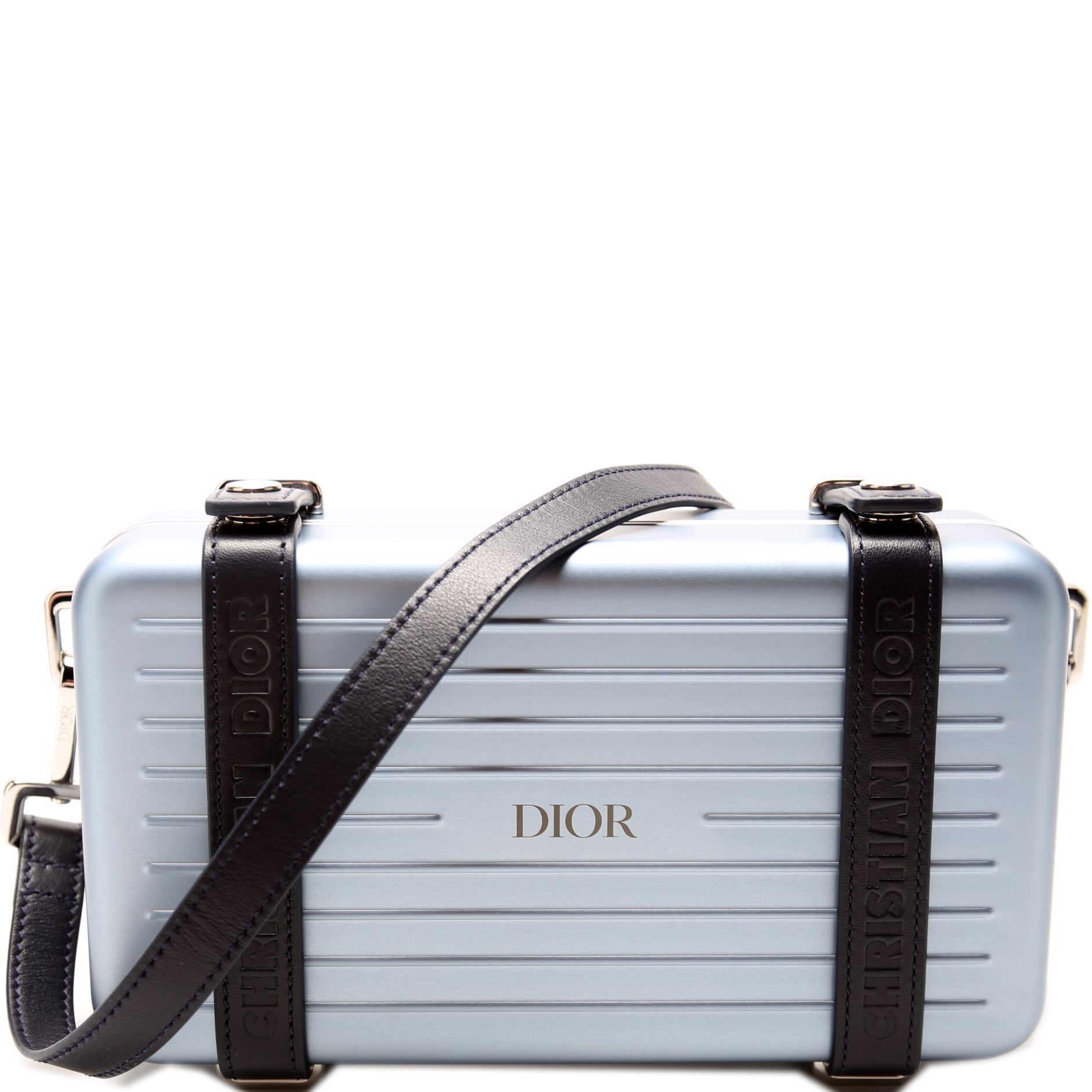 Dior X Rimowa Aluminium Personal Clutch On Strap