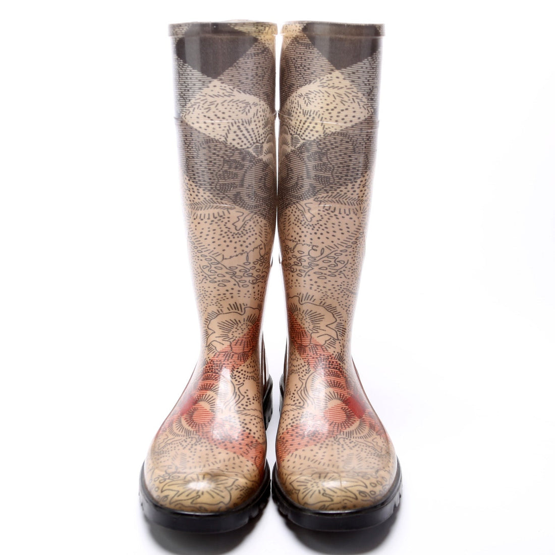 Check Rubber Boots Size 38