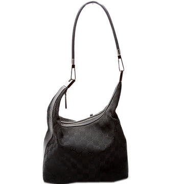 001-3814 GG Canvas Clasp Hobo