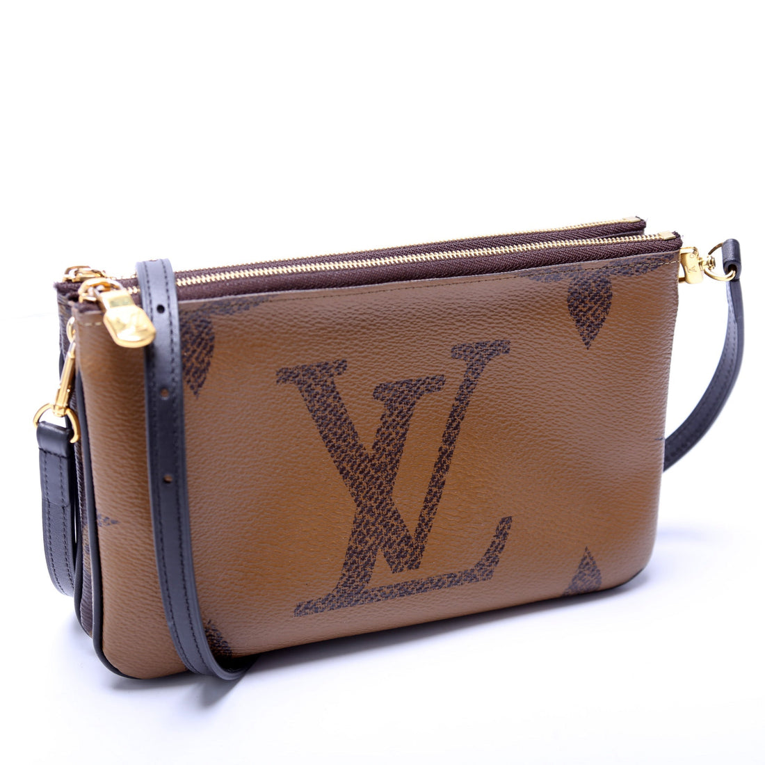 Double Zip Pochette Giant Reverse Monogram