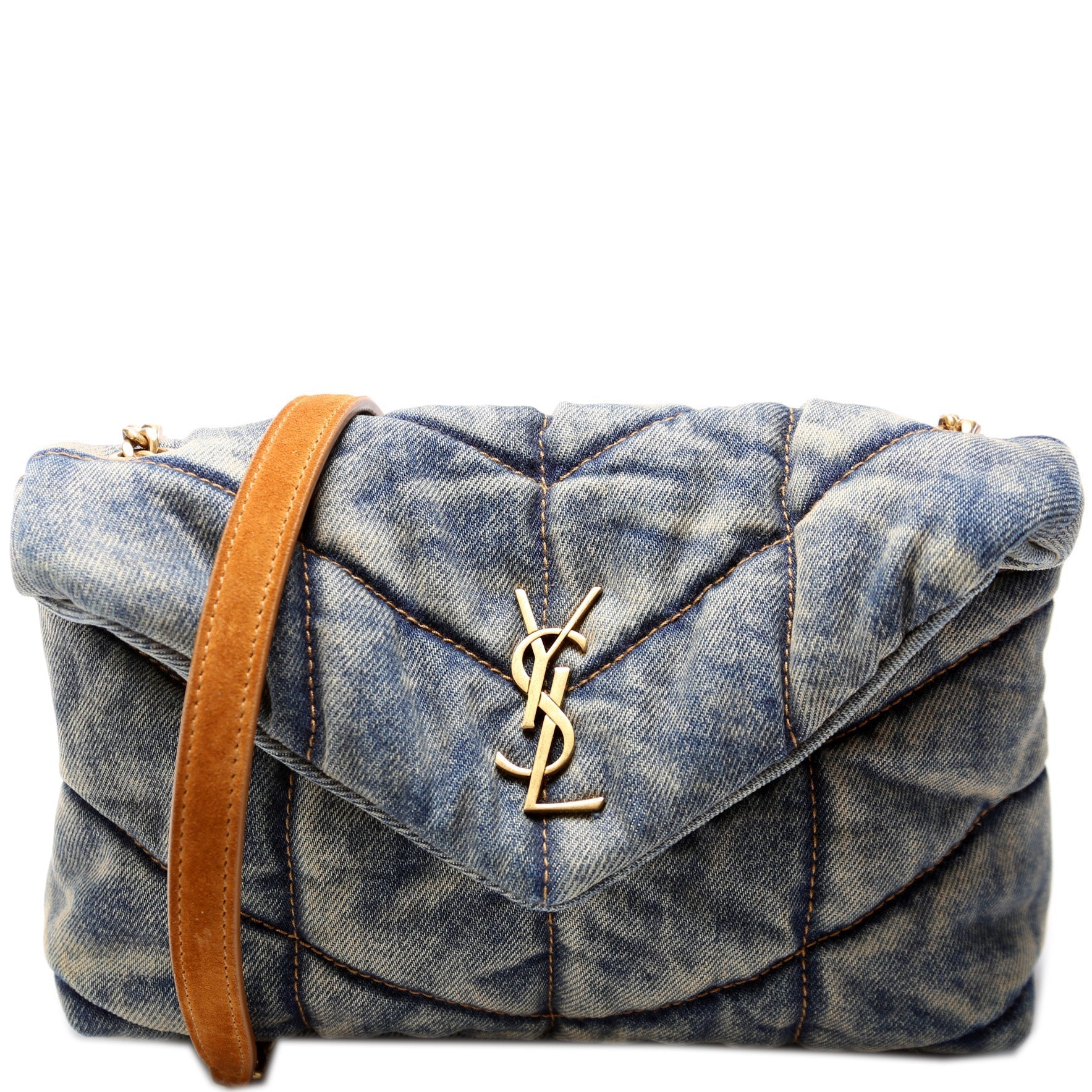 Loulou Toy Puffer Denim 620333