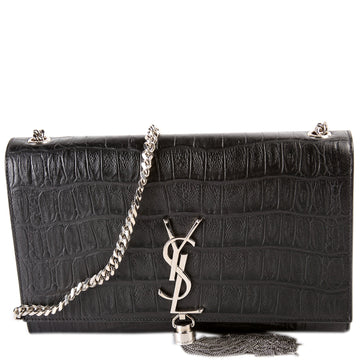 Kate Tassel Satchel Medium Croc Embossed 354119