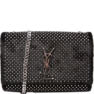Kate Satchel Small Velvet Rhinestone 471286