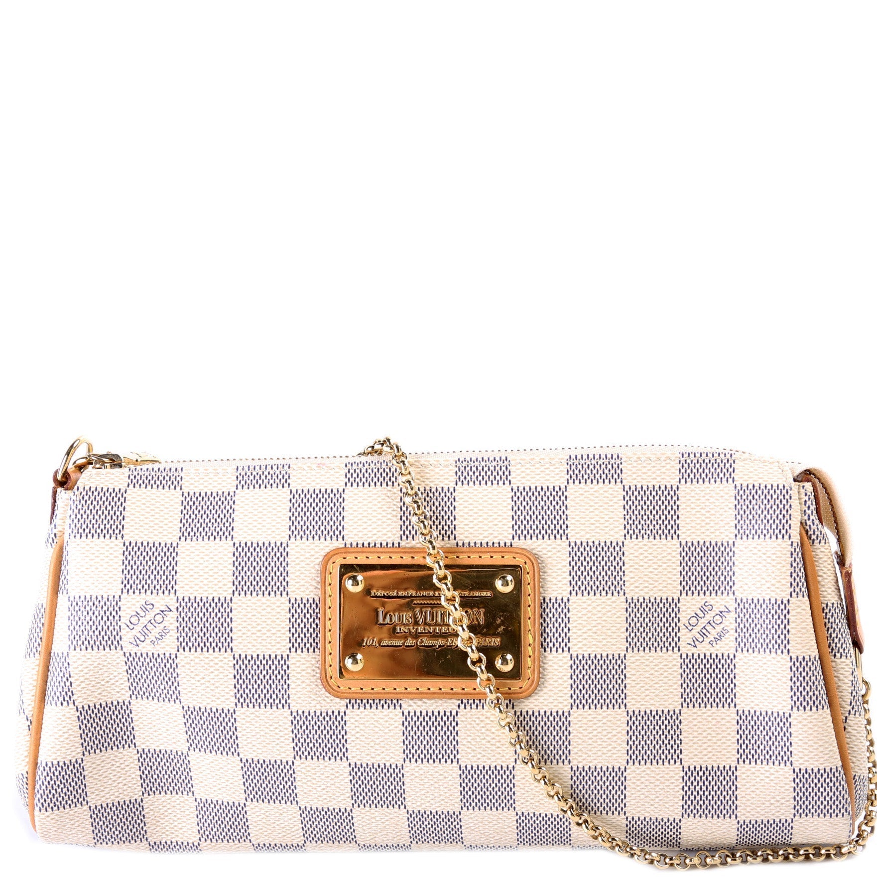 Eva Clutch Damier Azur