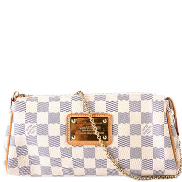 Eva Clutch Damier Azur