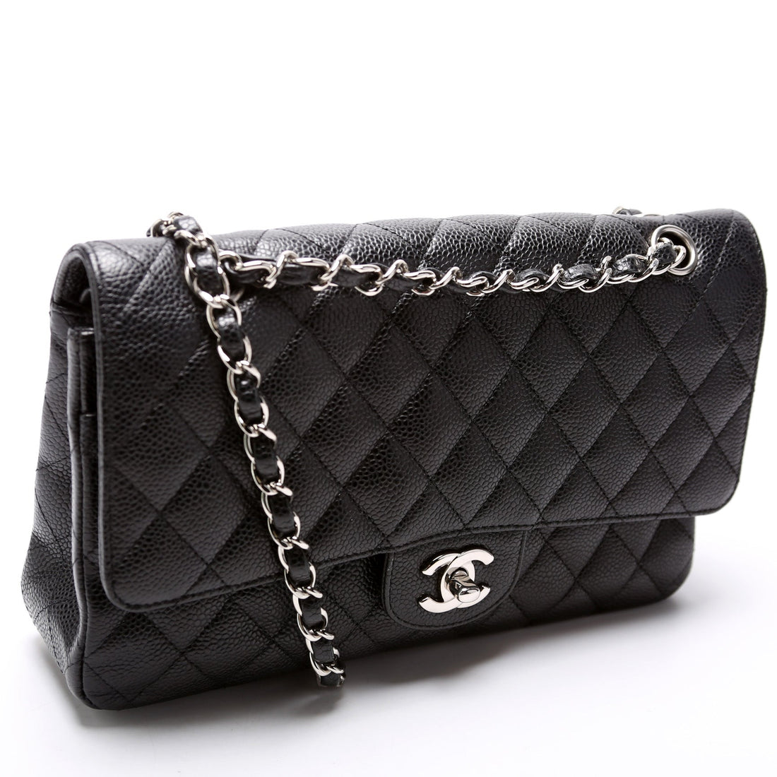 Classic Flap Medium Caviar 13M