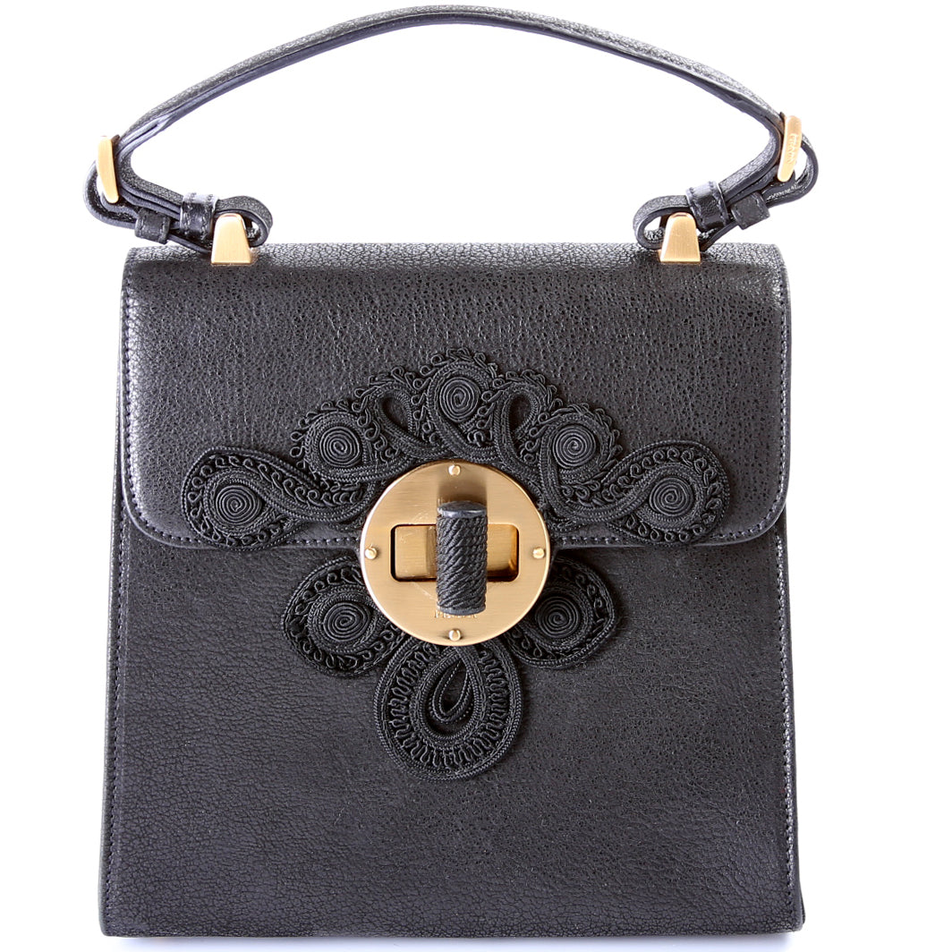 Antic Passamane Top Handle Bag