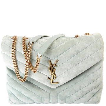 Loulou Medium Quilted Suede 574946