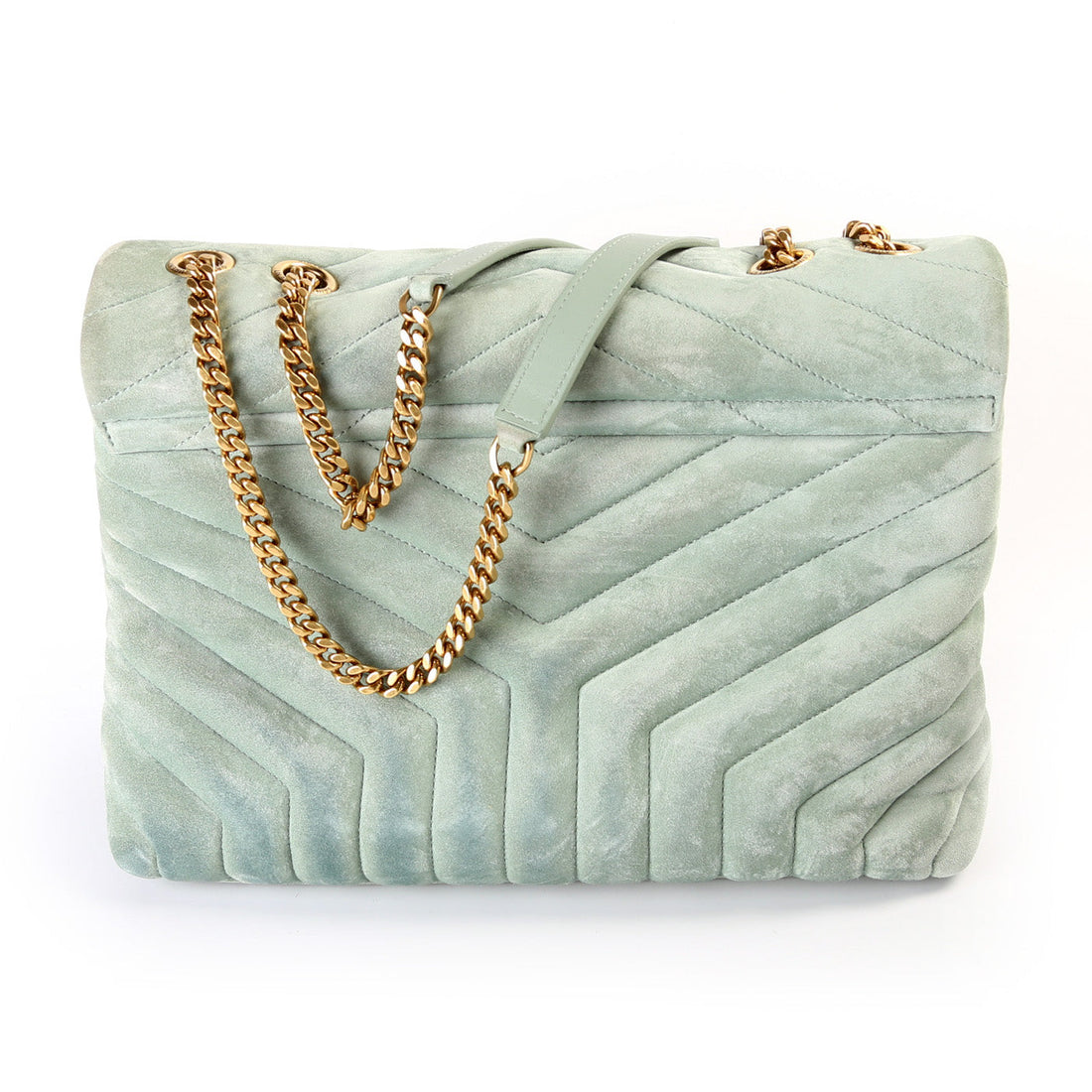 Loulou Medium Quilted Suede 574946