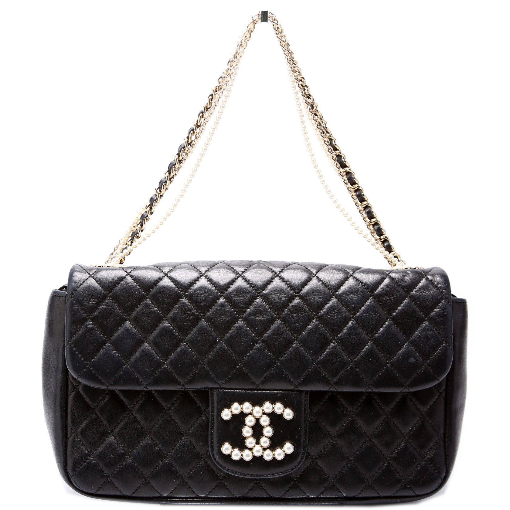 Westminster Pearl Quilted Lambskin Flap Bag 12M