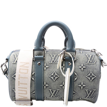 Keepall 25 W/Strap Denim Monogram