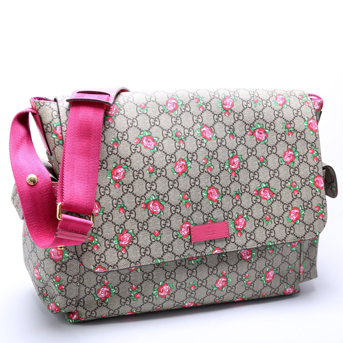 211131 GG Plus Rose Bud Diaper Bag