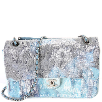 Waterfall Sequin Single Flap Bag Large 25M