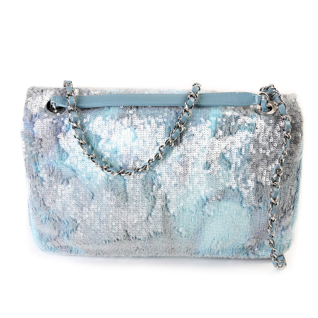 Waterfall Sequin Single Flap Bag Large 25M