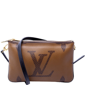 Double Zip Pochette Giant Reverse Monogram