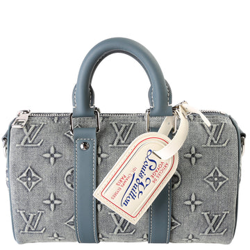 Keepall 25 W/Strap Denim Monogram