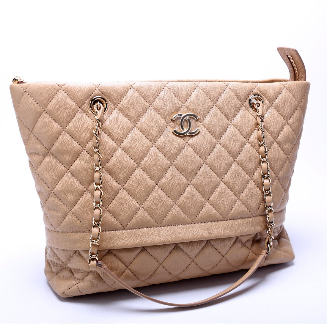 CC Rolled Up Tote Caviar 28M