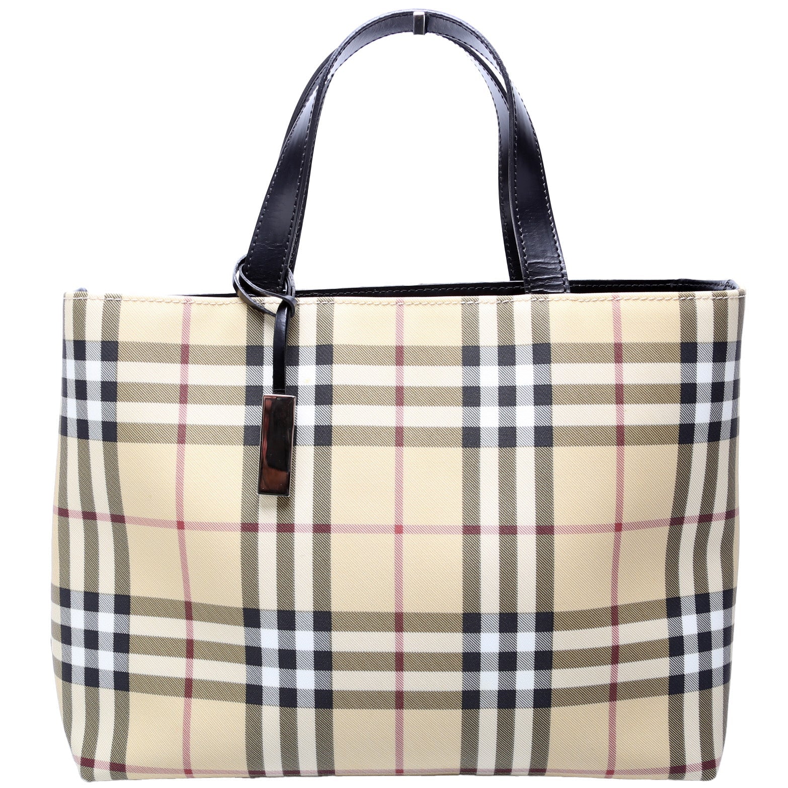 Nova Check Coated Canvas Tote