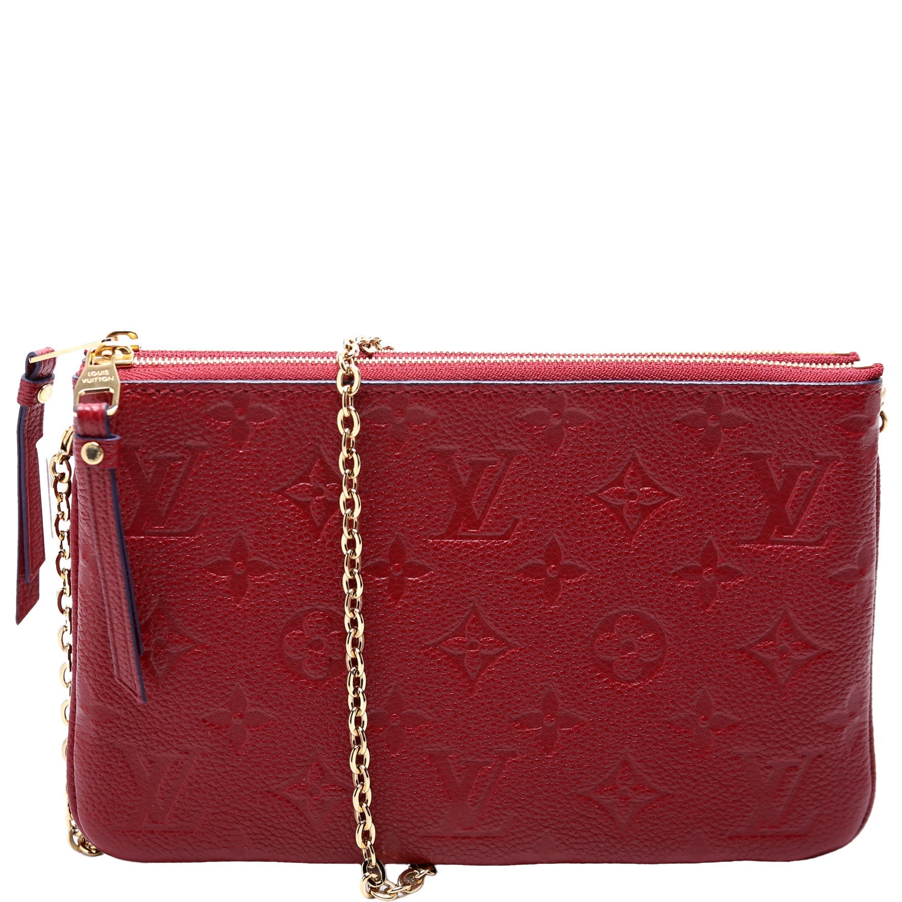 Double Zip Pochette Empreinte