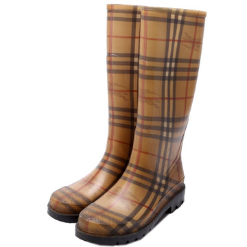 Check Rubber Rain Boots Size 39