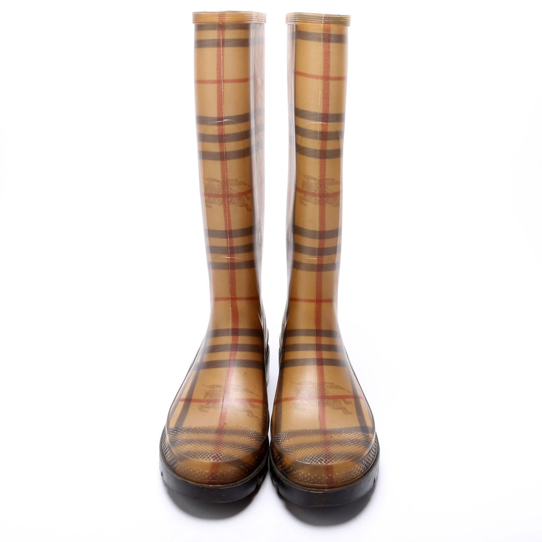 Check Rubber Rain Boots Size 39