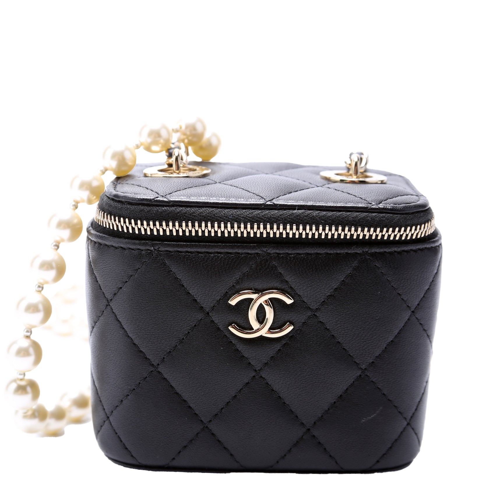 Vanity Mini W/ Pearl Chain Lambskin 31M