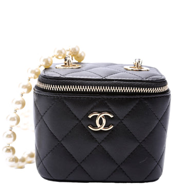 Vanity Mini W/ Pearl Chain Lambskin 31M