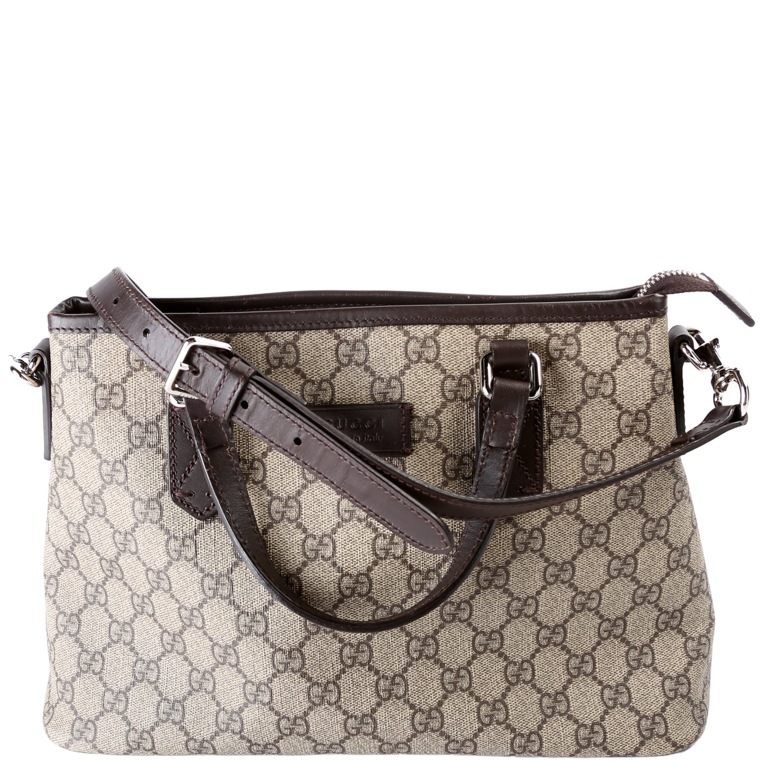 429019 GG Supreme Zip Tote Small