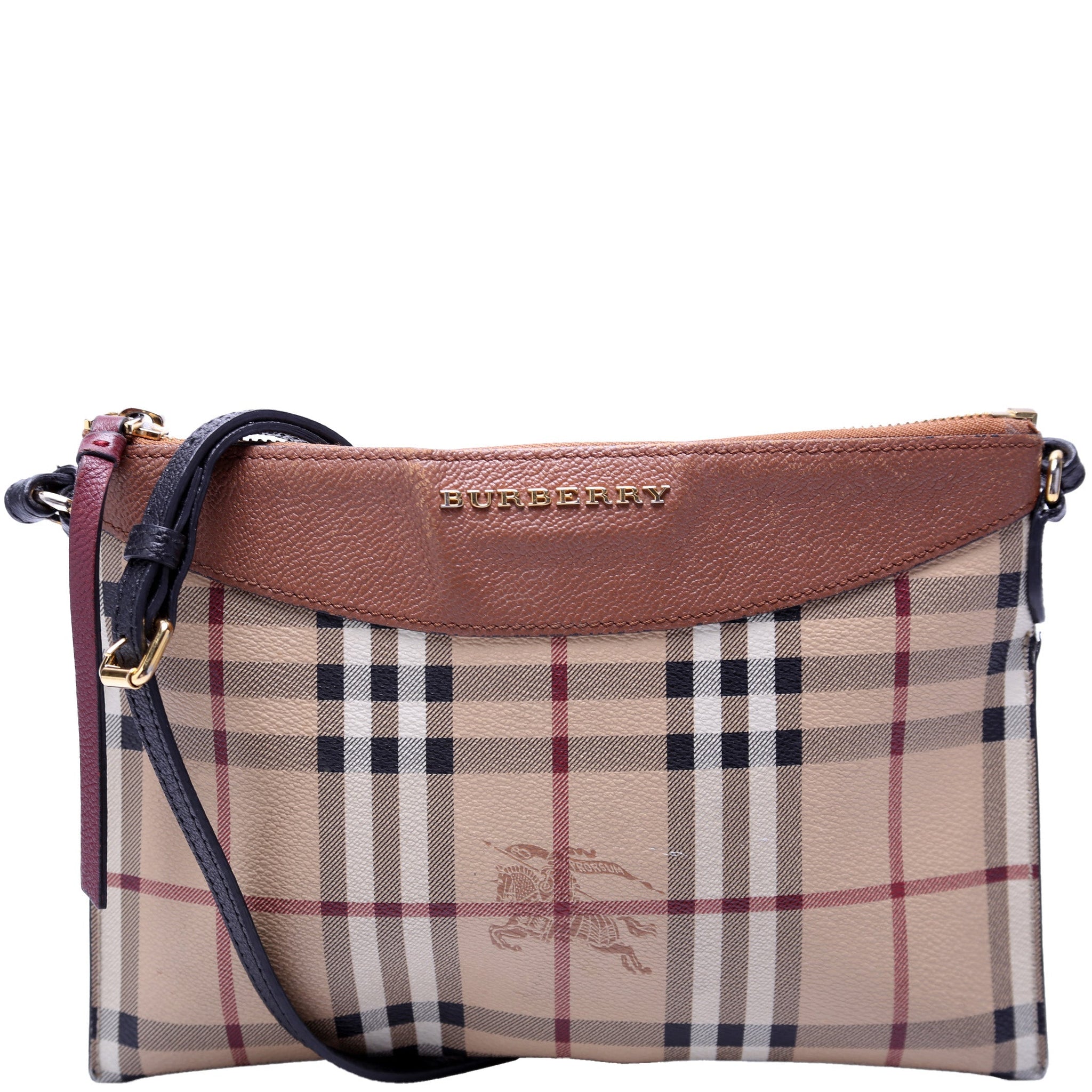 Peyton Haymarket Check Crossbody Clutch