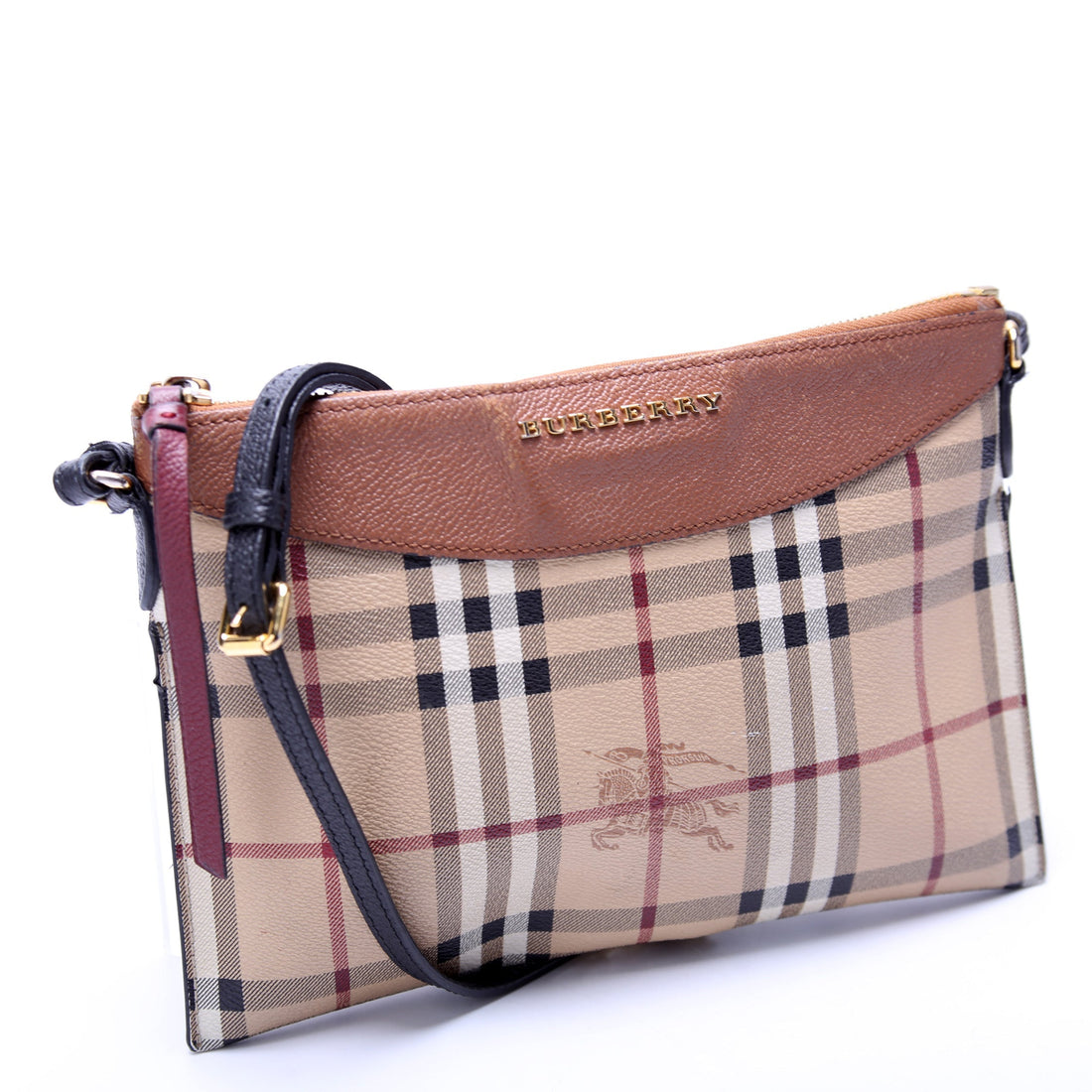 Peyton Haymarket Check Crossbody Clutch