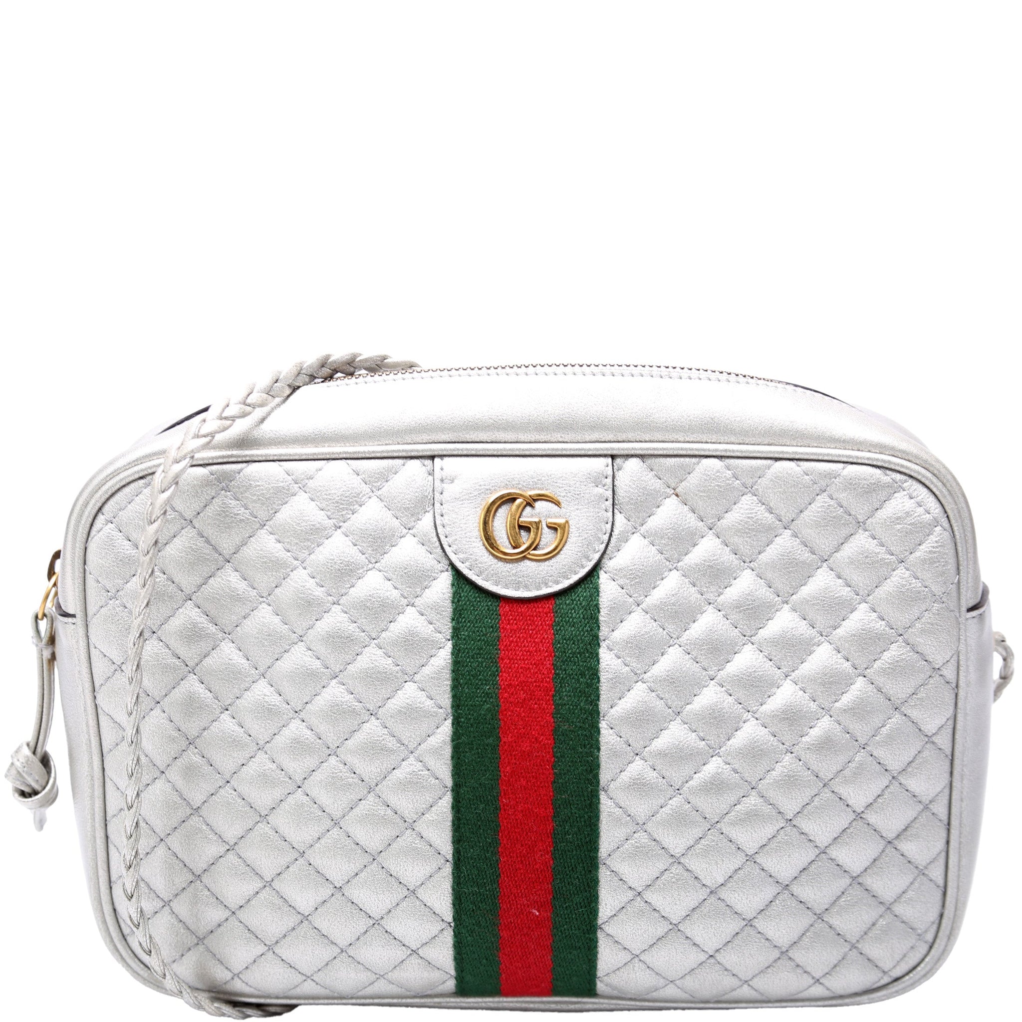 541051 Trapuntata Metallic Leather Small