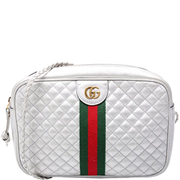 541051 Trapuntata Metallic Leather Small